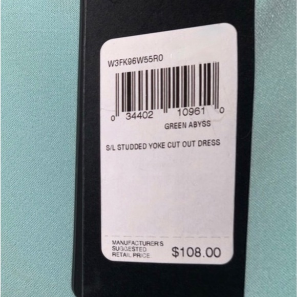 Mint Green Embellished Dress By Guess - Picture 3 of 3